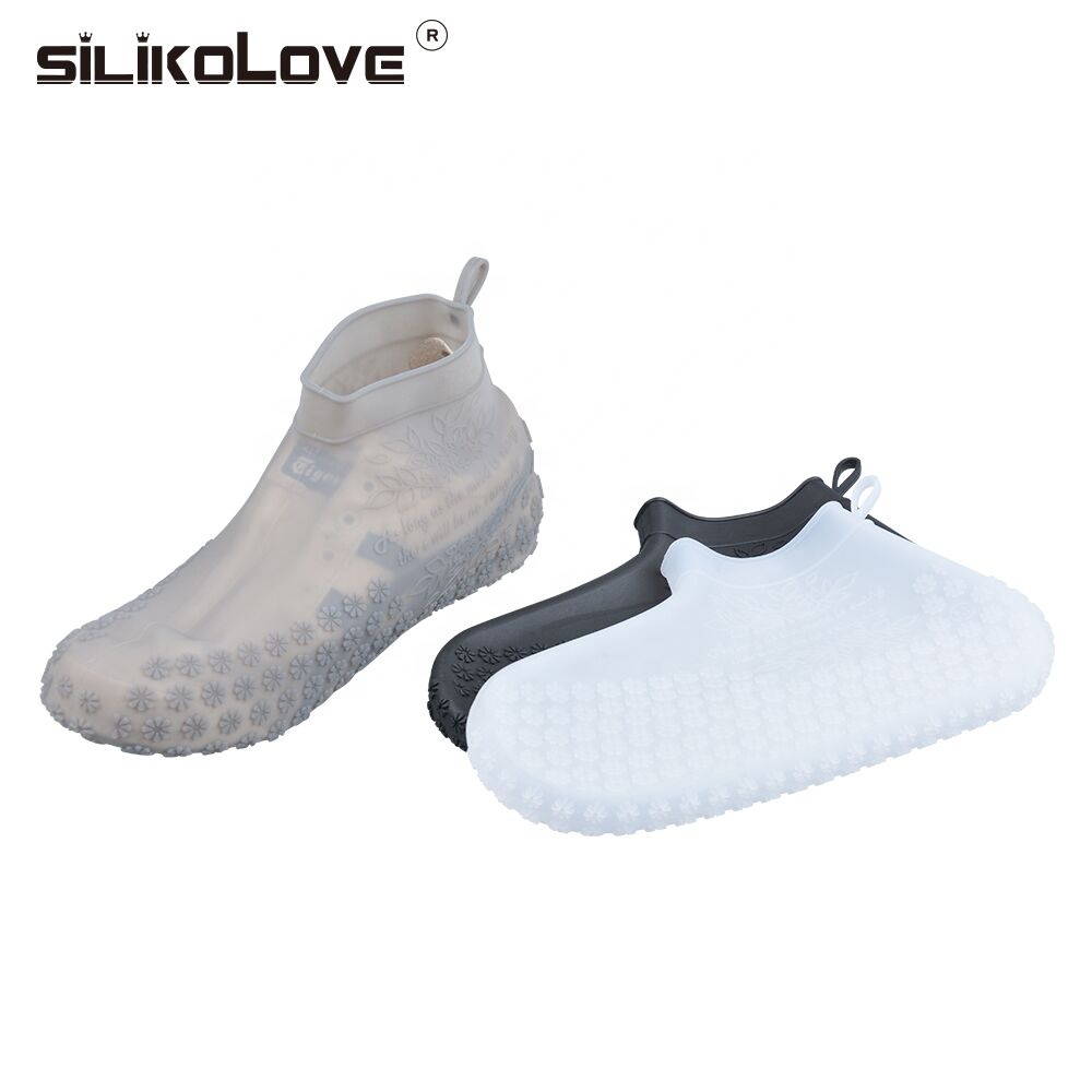 New design silicone shoe cover rain reusable waterproof protector rain boots for women men skidproof sport shoe covers