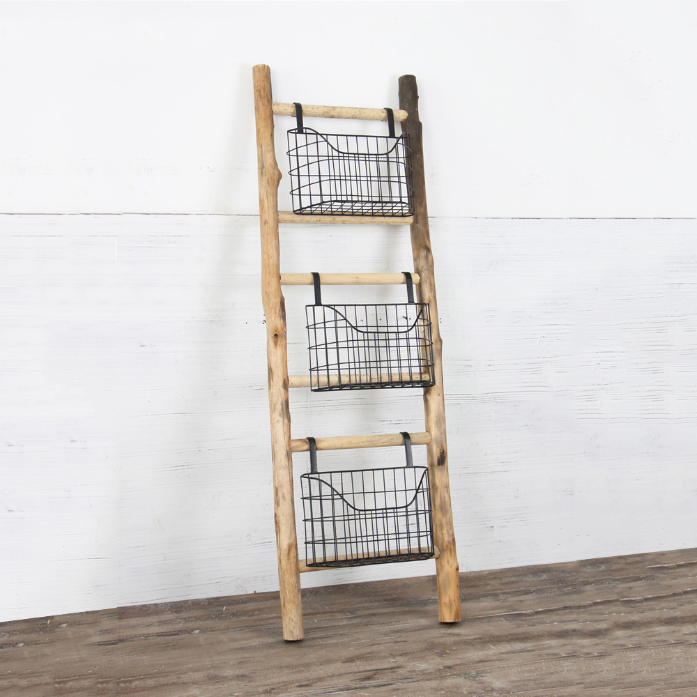 HYKING Bathroom Shelves Storage with Basket Display Shelf Sets Storage Holders & Racks Non-folding Rack Detachable