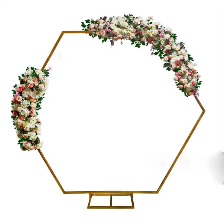 2021 hot sale geometric wedding arch geometric wedding flower holder wedding favor geometric arch supplier
