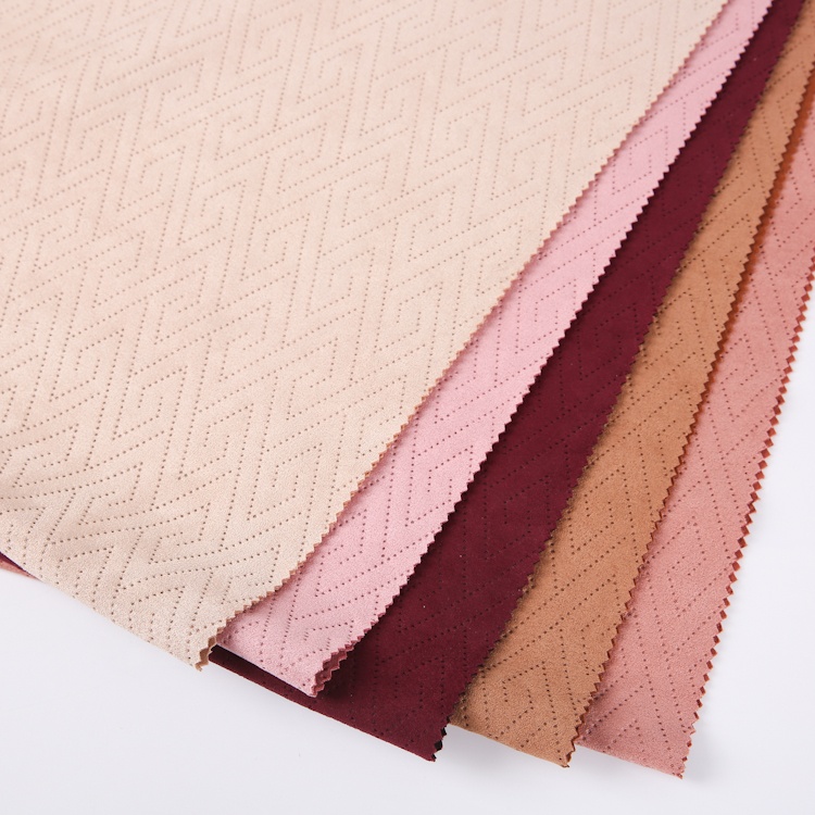 300 gsm embooss polyester stretch spandex scuba china suede african fabric