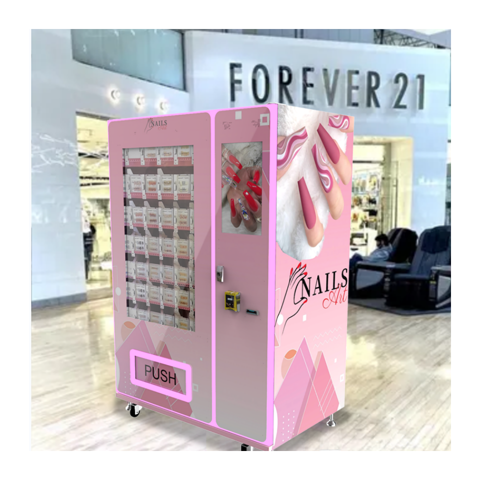 High tech automatic Nail art Vending Machine with touch screen Press on Nails Items vending machine combo vending machine