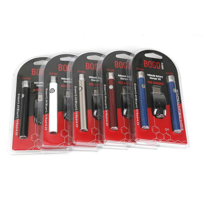 Bogo preheat dual batteries 350mah 650mah slim battery for cartridges Wholesale OEM Logo Welcome