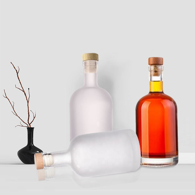 200ml 375Ml 500Ml 750Ml Clear Empty Olso Vodka Liquor Gin Rum Tequila Whiskey Whisky Brandy Spirit Glass Bottle With Cork