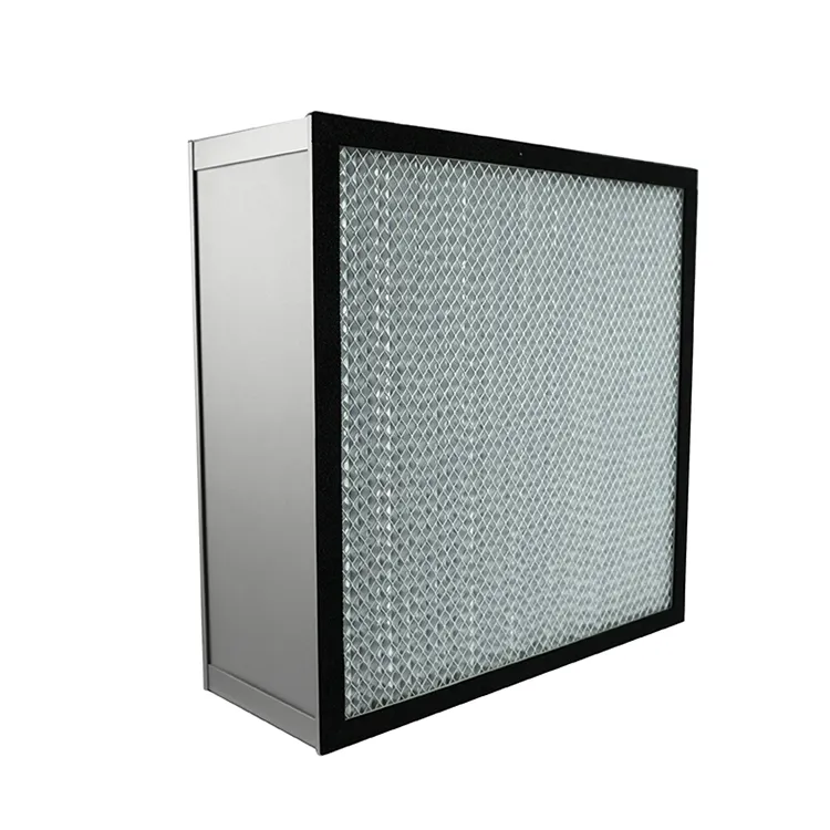 China Factory Wholesale Online Aluminum Frame Fiberglass Mesh Single Side Penal Air Hepa Filter