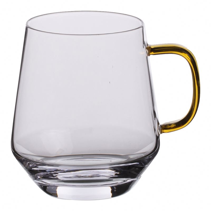 Glassware supplier mug glass coffee cup 32cl with client printing