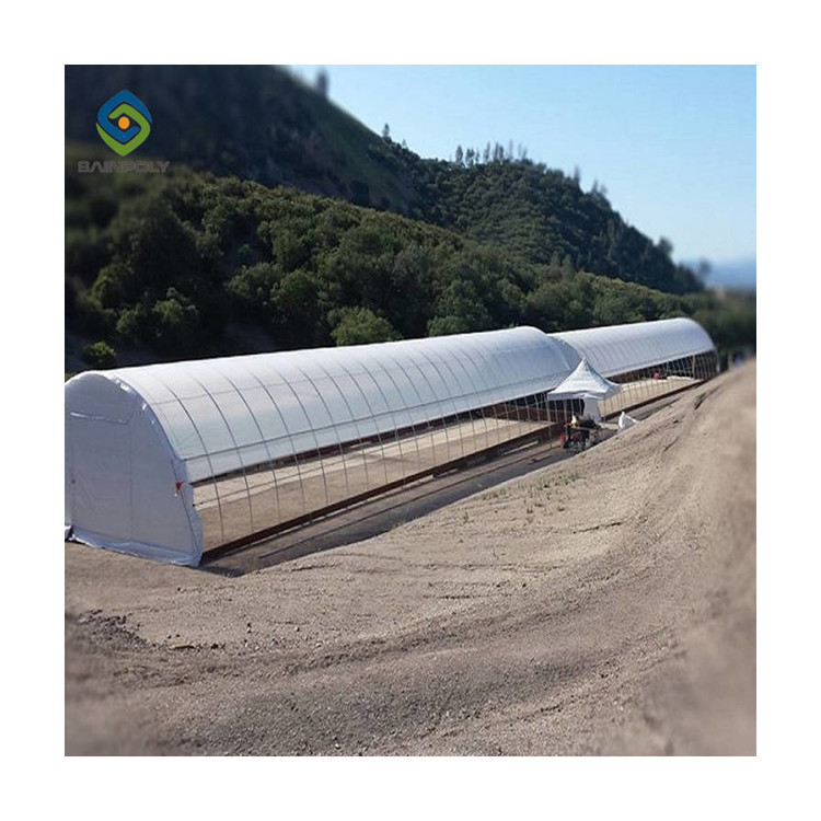 Sainpoly Blackout Agricultural Single-span Tunnel Green House Blackout Light Deprivation Greenhouse with Blackout System