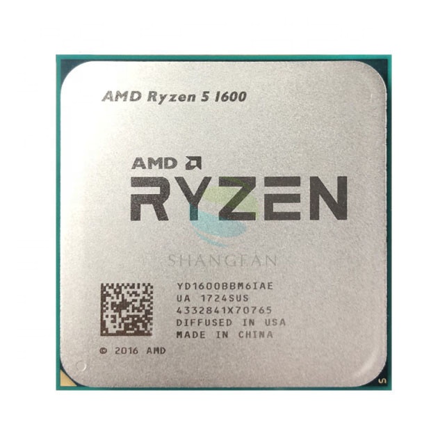 Для AMD R5 1600 R5 PRO 1600 3,2 GHz 6-ядерный процессор Twelve Thread 65W процессор YD1600BBM6IAE YD160BBBM6IAE Socket AM4 Used