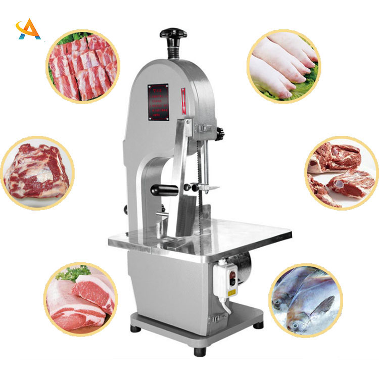 Industrial Commercial Table Electric Fish Pork Cow Beef Frozen Meat Steak Bone Band Saw Cutter Cutting Machine