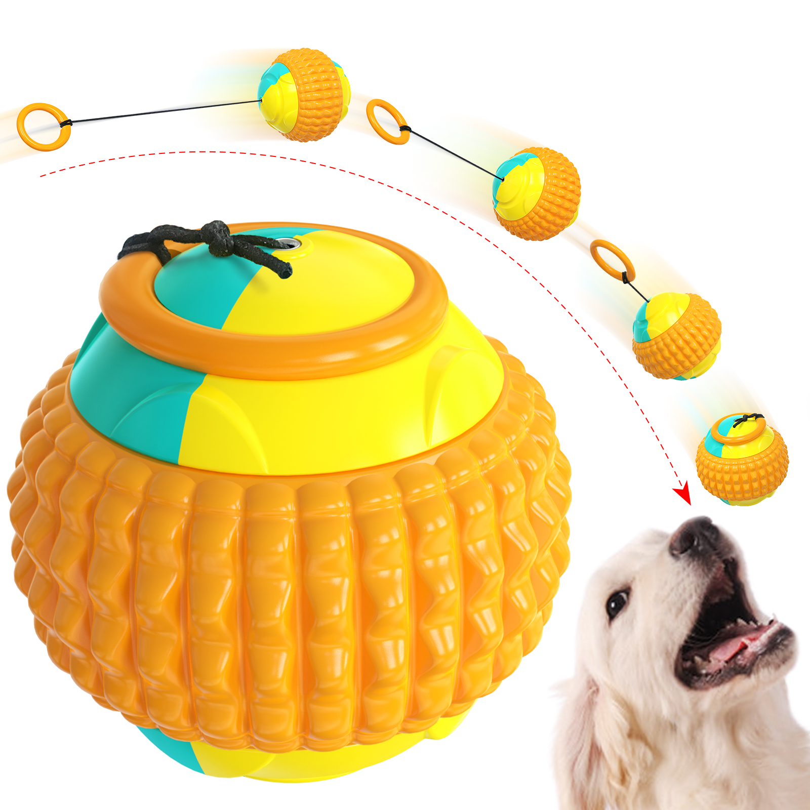 New Cross-border Pet Supplies Amazon Blast Models Molar Meeth Resistant To Biting Dogs Training Golfers Throwing Toy Balls