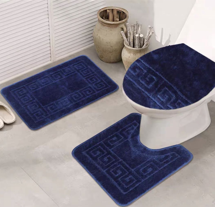 Microfiber Bath Mats Non Slip Bath Rug Set Good Water Absorption Shaggy Carpets Rugs for Bathroom Rugs
