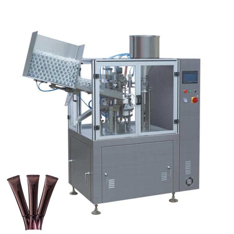 automatic plastic tube filling and sealing machine for toothpaste and hand cream