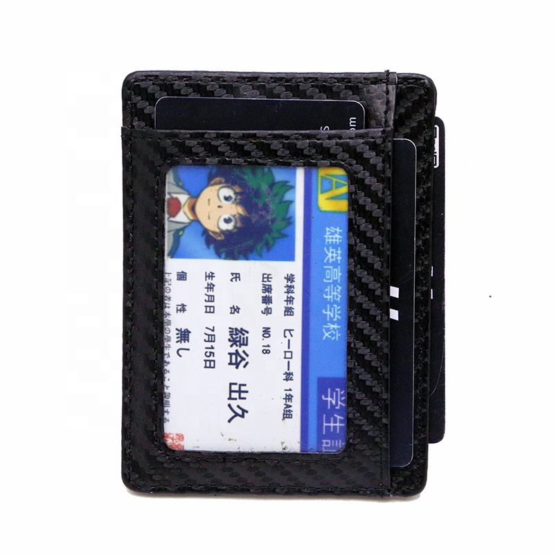OEM ODM Custom Genuine Leather Multi Functional Slim Airtag Wallet RFID Blocking Money Clip Wallet