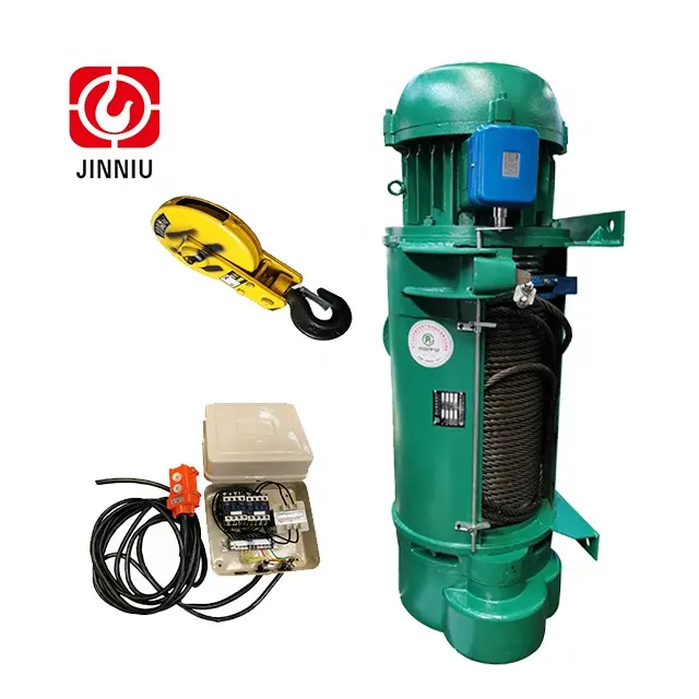 Wire Hoist Jinniu CD 1T12M Fixed Electrical Hoists Crane Pulling Lifts Grue Electrique Trolley Tools Small Electric Wire Rope Hoist