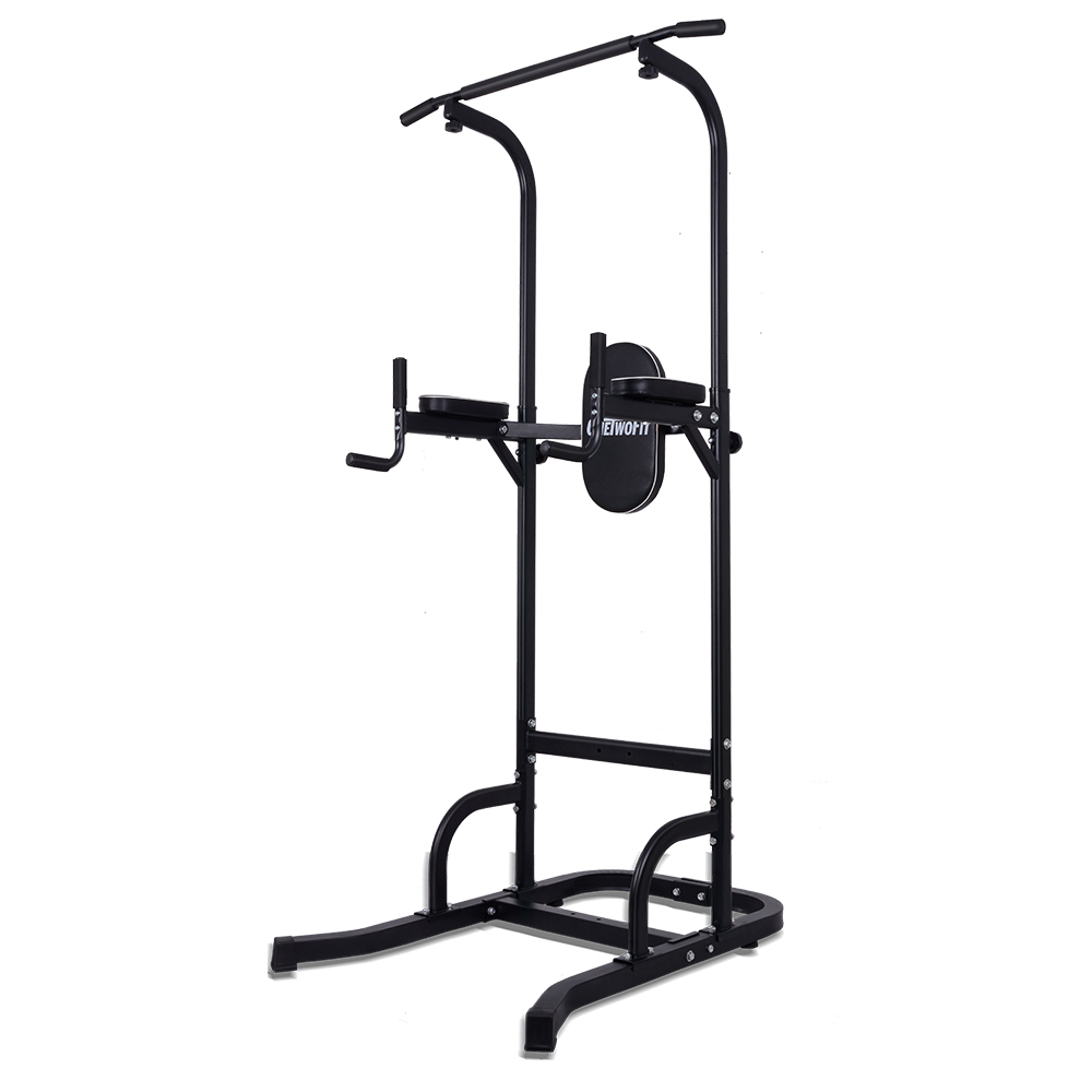 OneTwoFit Drop Shipping 1pc Home Use Free Stand Dip Station Sport Fitness Equipment Pull Up Bar Power Tower