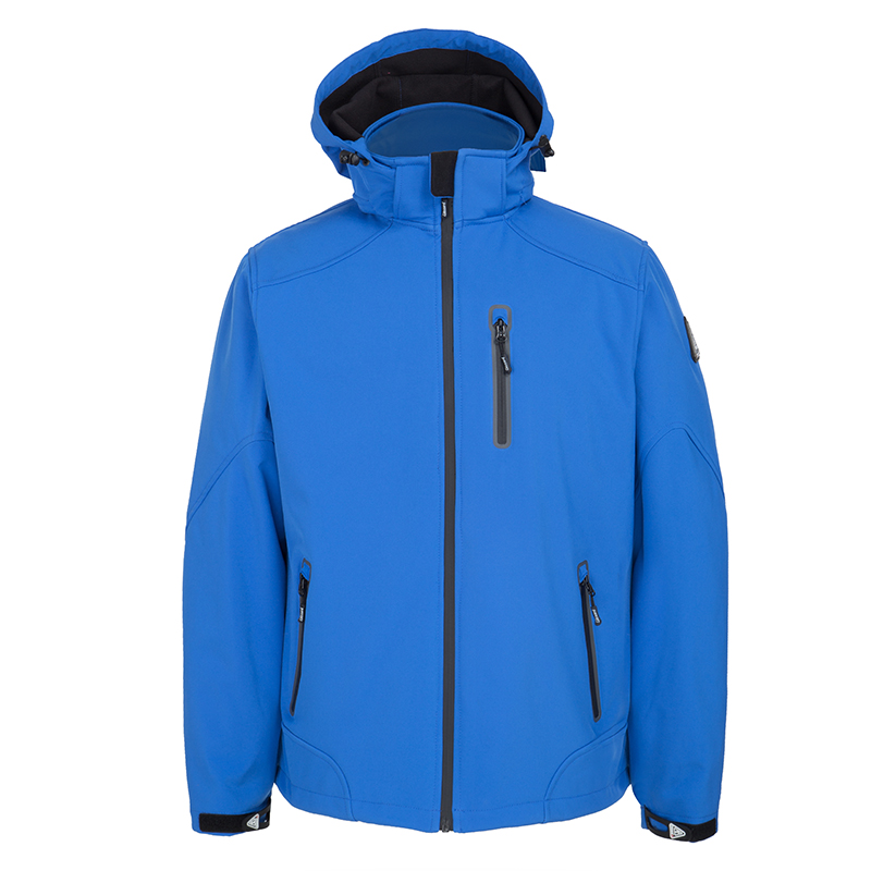 durable recycle polyester waterproof laminated 4way stretch softshell fabric outdoor jacket