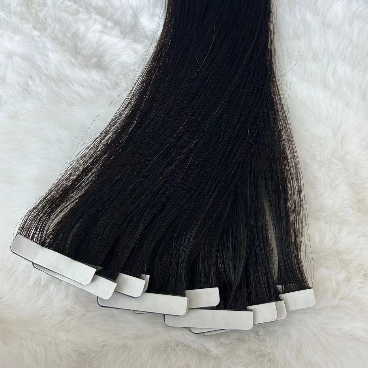 DINGQIAO Luxury Virgin Human Hair Extensions Wholesale Double Drawn Seamless Cuticle Aligned Invisible Tape Hair