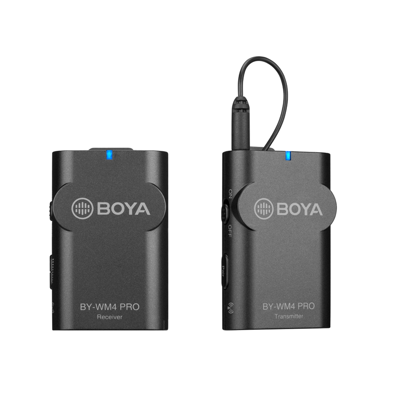 BOYA BY-WM4 Pro K1/K2/K3/K4/K5 2,4G беспроводной микрофон Vlog для цифрового однообъективного зеркального фотоаппарата смартфон для цифровой зеркальной камеры Canon Nikon iOS iPhone 12 телефона микрофон