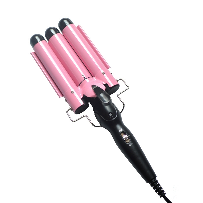 Portable Triple Deep Waver Spiral Rotating Electric 3 Barrel Hair Waver Iron Magic Automatic Hair Curler