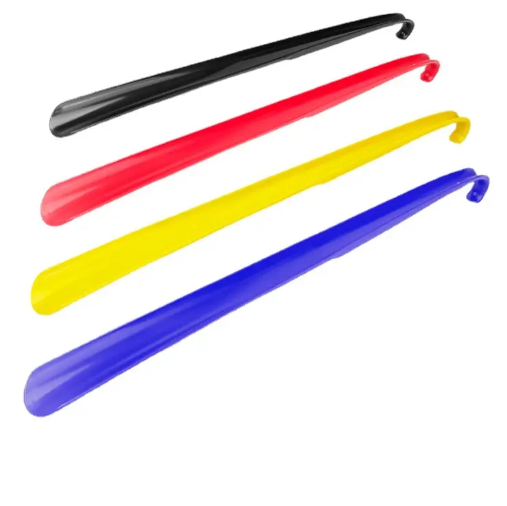 45CM Straight Design Durable PP Length Plastic Shoehorn with Hang Hold  for Kids and Pregnant woman and Elders