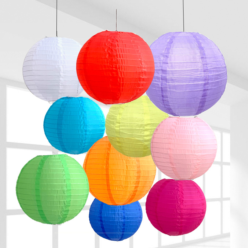 8Inch 20 multicolor Chinese Round Paper Lanterns Honeycomb ball for Wedding Party Birthday Decor babyshower supplies