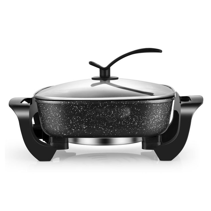 Aluminum Square Hotpot Bbq Electric Pizza Pan Frying Electric Skillet Pot