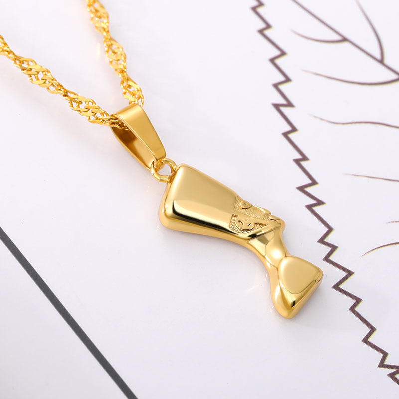 New Arrival European Indiana Men Pendant Titanium Steel Anti-fading Male Female Necklace