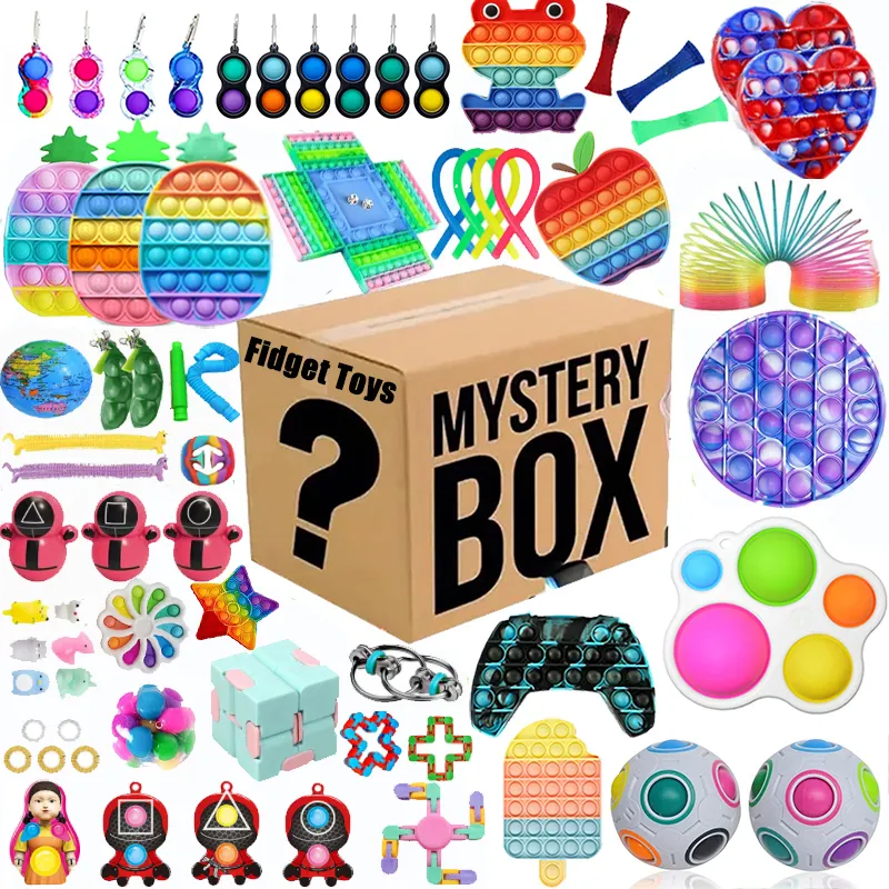 6-20pcs Random Fidget Toys Mystery Gifts Pack Surprise Box 300 Different Fidget Set Antistress Relief Toys for Children Adults