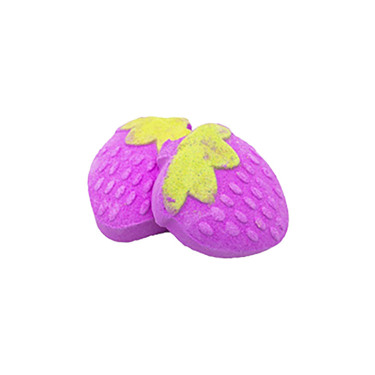 Hot Sell OEM Natural Ingredient Strawberry Customized Organic Bath Bombs