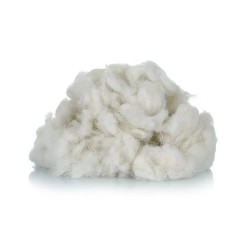 Wholesale price 28-34mic scoured carded sheep wool waste and noils