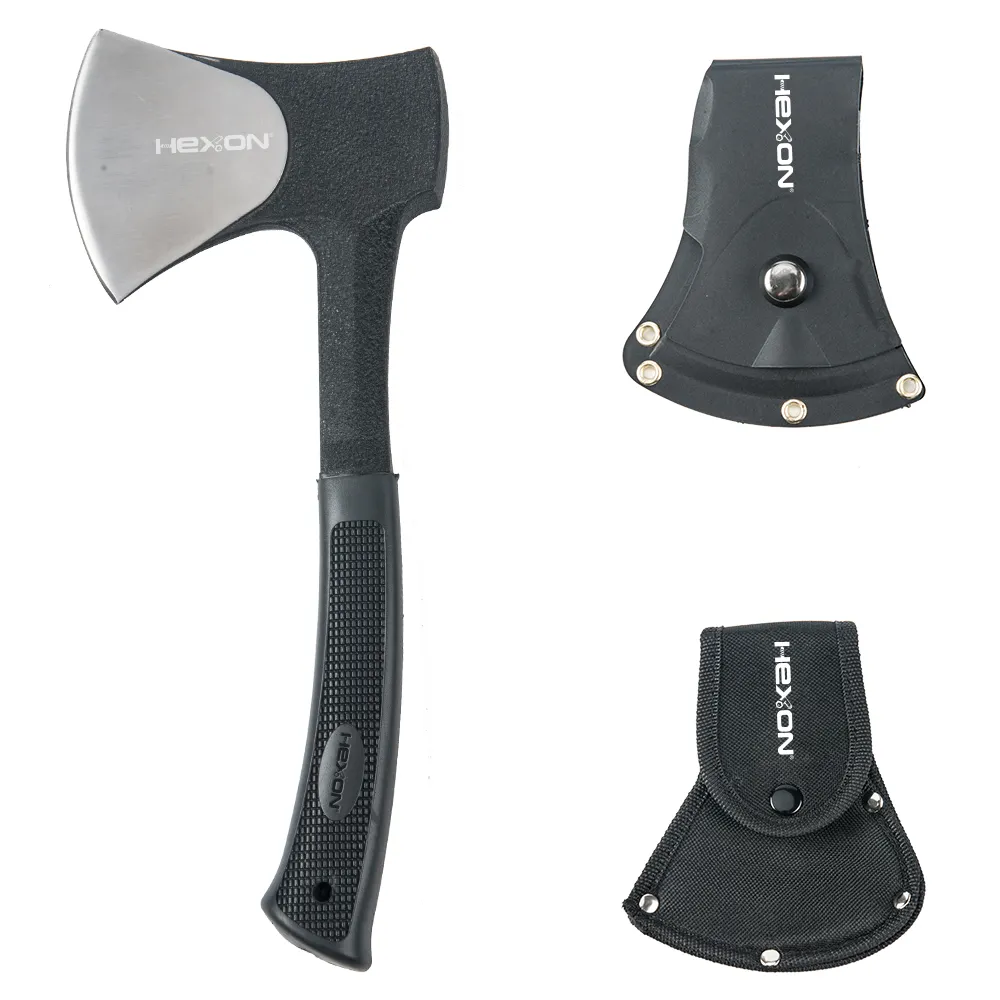 Rubber coated handle axe survival camping hatchet outdoor camping axe