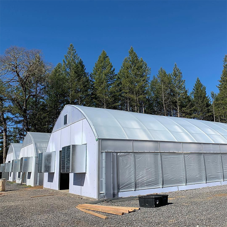Automated Blackout Greenhouses Light Deprivation High Tunnel Green Houses Hemp Greenhouses