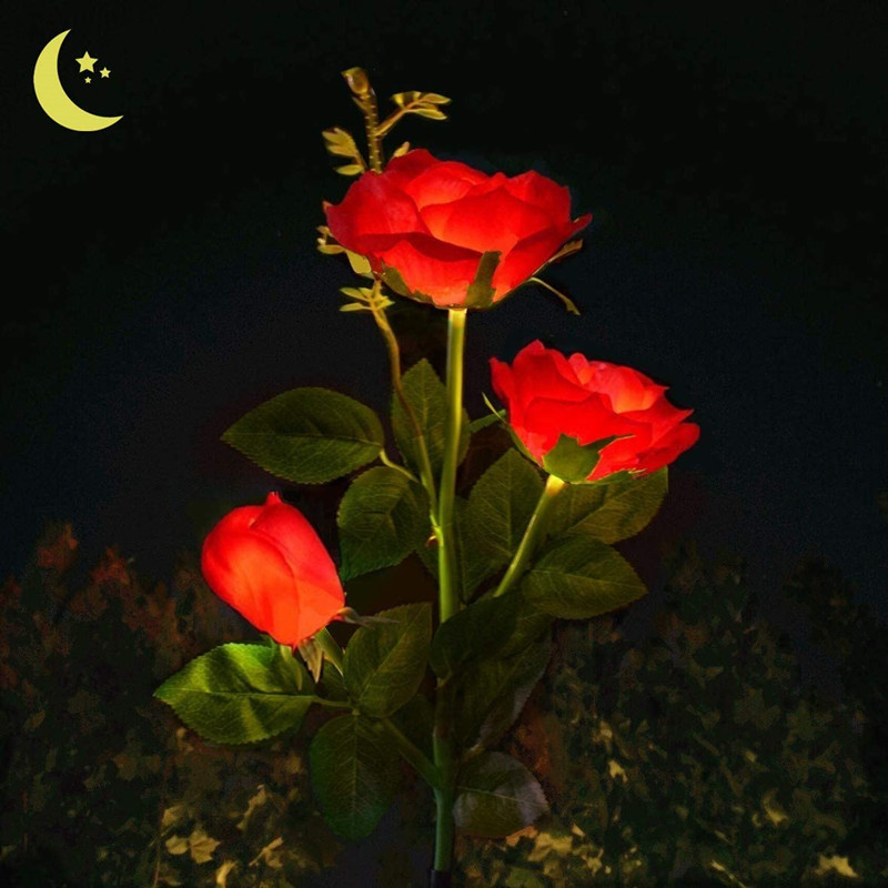 Lily rose creative modeling lamp suitable for park decoration lights night light