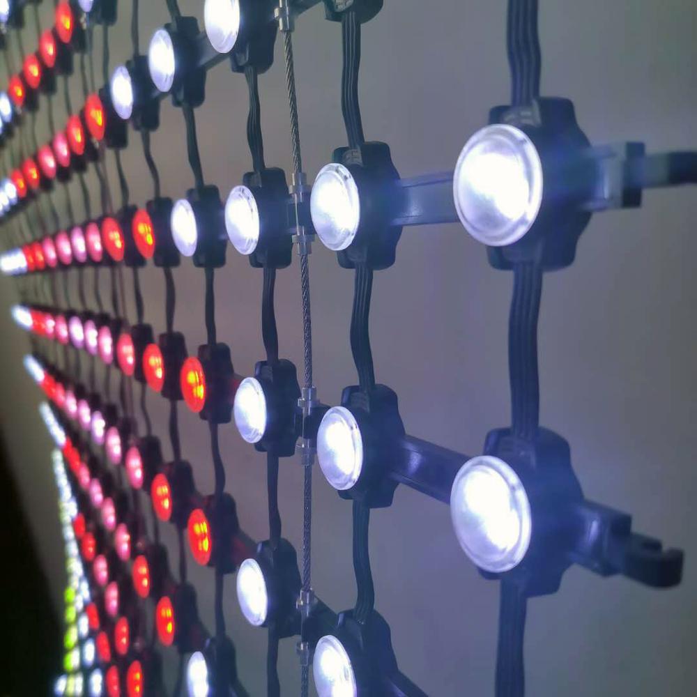 Складной светодиодный экран P55-2LED SMD3535 наружная водонепроницаемая гибкая светодиодная Пиксельная видео сеточная занавеска