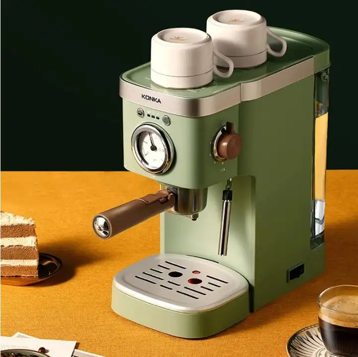 Кофе-машина для приготовления эспрессо 20 бар inox, Полуавтоматическая кофеварка для приготовления эспрессо, капучино