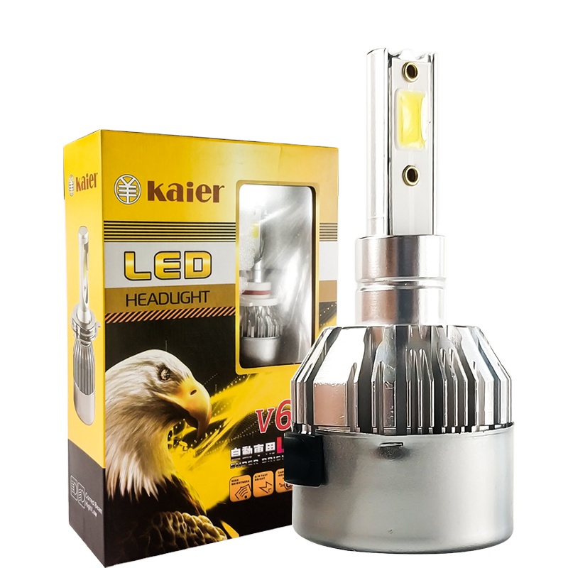 Лидер продаж, автомобильная фара kaier V6 Led factory H4 H7 H11 D2 D4 881, дешевая цена, автомобильная светодиодная фара