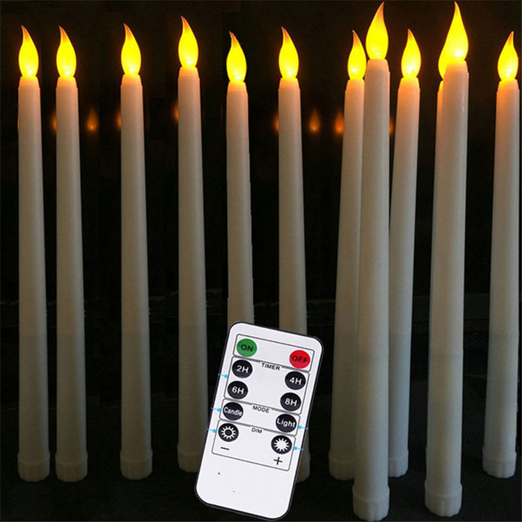 Warm White Remote Control Long Pole Electronic Simulation Candle Halloween Christmas Wedding Party Decoration