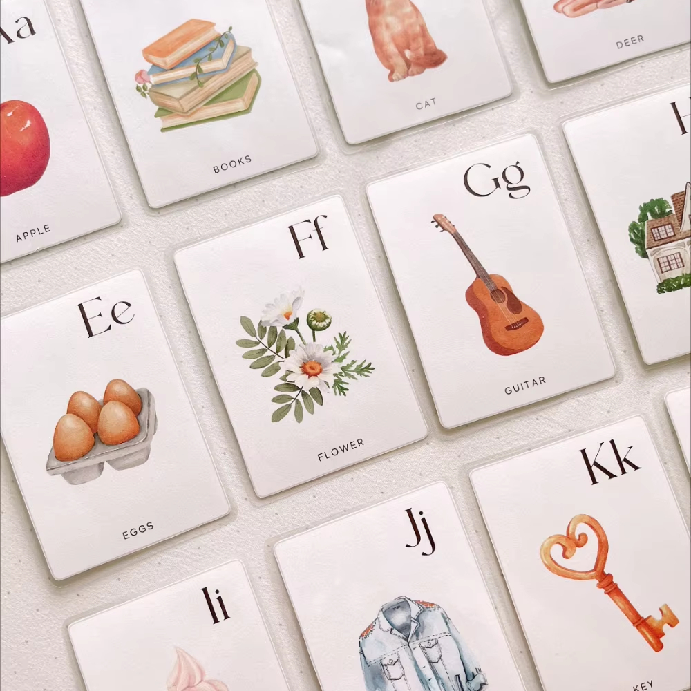 Montessori Cards Preschool Alphabet Learning Abc Flash Cards For Kids Educational