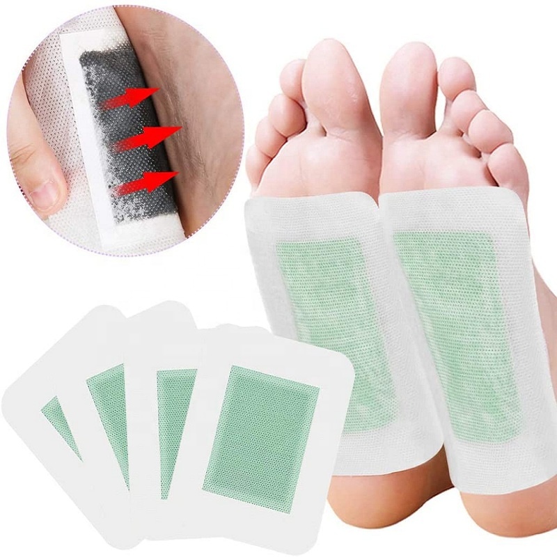 Chinese Herbal Personal Bamboo Vinegar Health Detox Foot Patches /Pads Feet Care