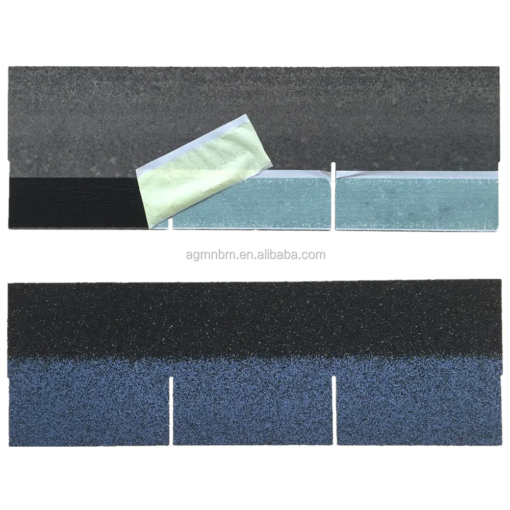 China Factory Directly Sell Durable 3 Tab Single Layer Roof Tile Asphalt shingle