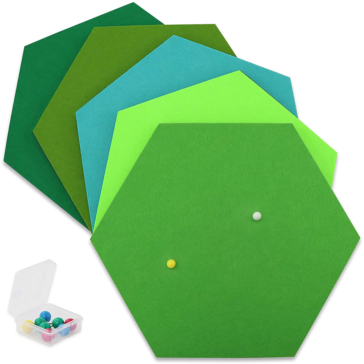 Wall Decoration Large Felt Hexagonal pin board Notice Board Self-adhesive Felt Memo Board for Home