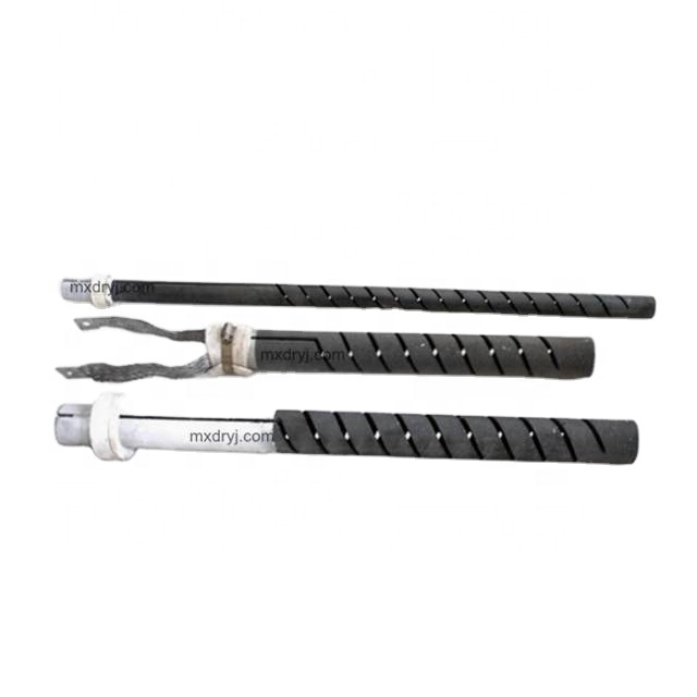 Furnace refractory globar round high temperature resistance silicon carbide sic heater pipe rod