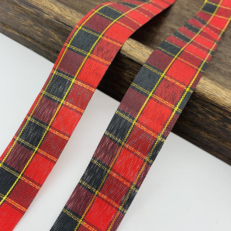 EAGLEGIFTS Wire Edge Cotton Ball Gift Ribbons Wool Plaied Checked Red Bow Personalize Christmas Wired Ribbon