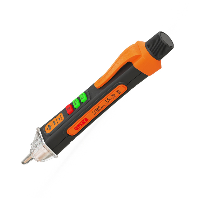 T-02A Electric Indicator Wiring Tester Non Contact AC Voltage Detector Pen Smart Breakpoint Finder Sound Light Alarm