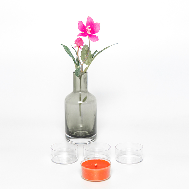 Cheap polycarbonate goood quality christmas decorate plastic tea light candle cups