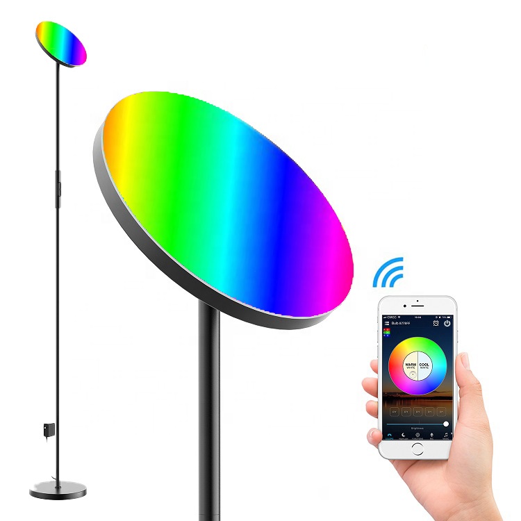 Современная напольная светодиодная RGB лампа в скандинавском стиле для гостиной