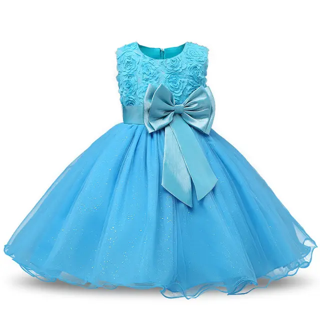 K120 Princess Flower Girl Dress Summer Tutu Wedding Birthday Party Kids Dresses For Girls Teenager Prom Designs Dress