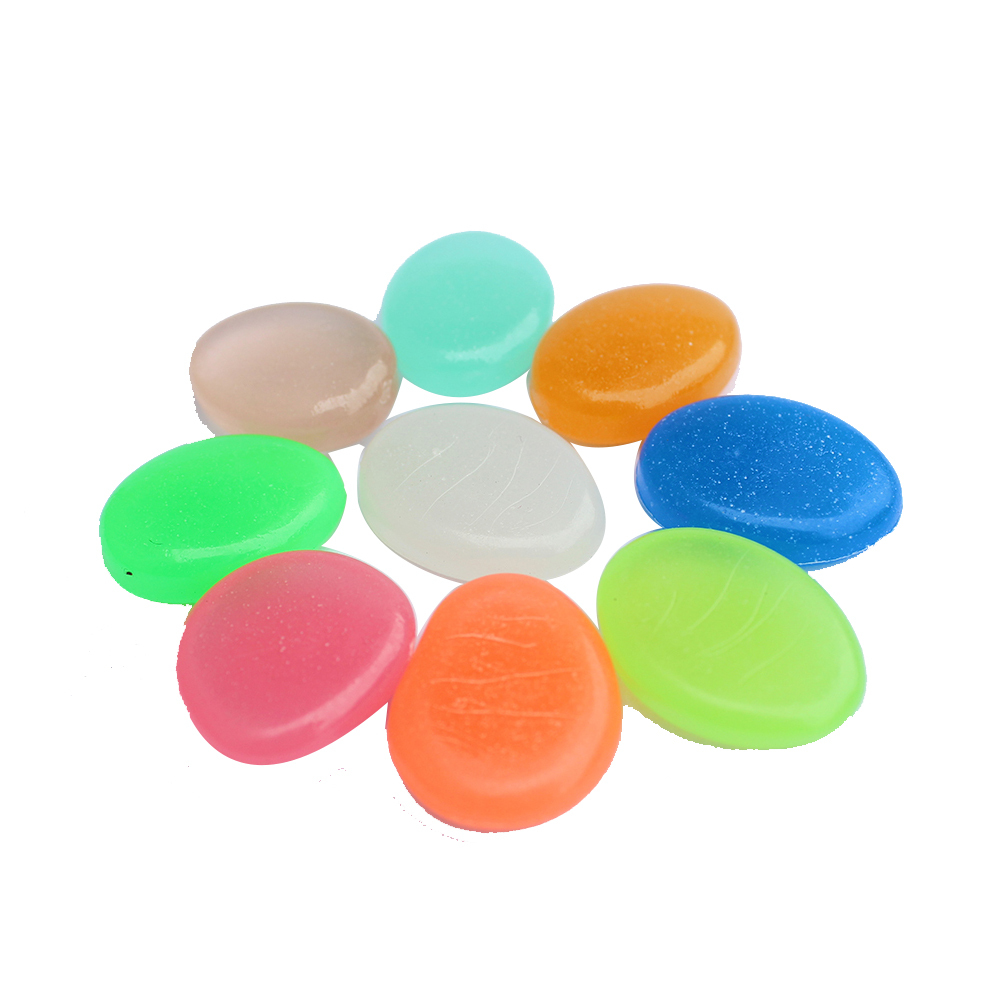 high quality best price luminous beads,glow pebbles stone for garden paving