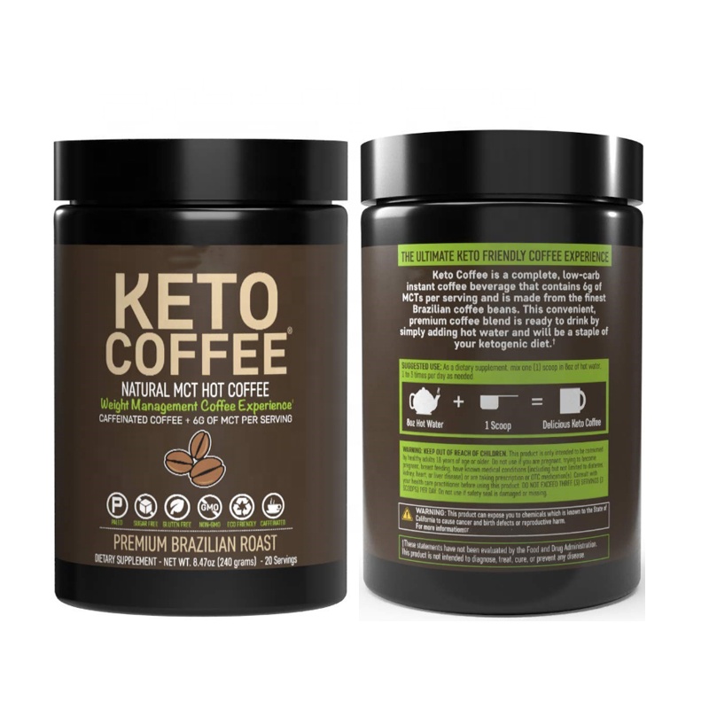 Private label keto slimming coffee for weight loss, Supports Energy & Metabolism