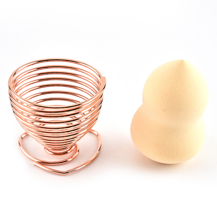 Multipurpose carbon steel makeup sponge stand holder beauty egg drying rack blender drying case storage rack with heart bottom