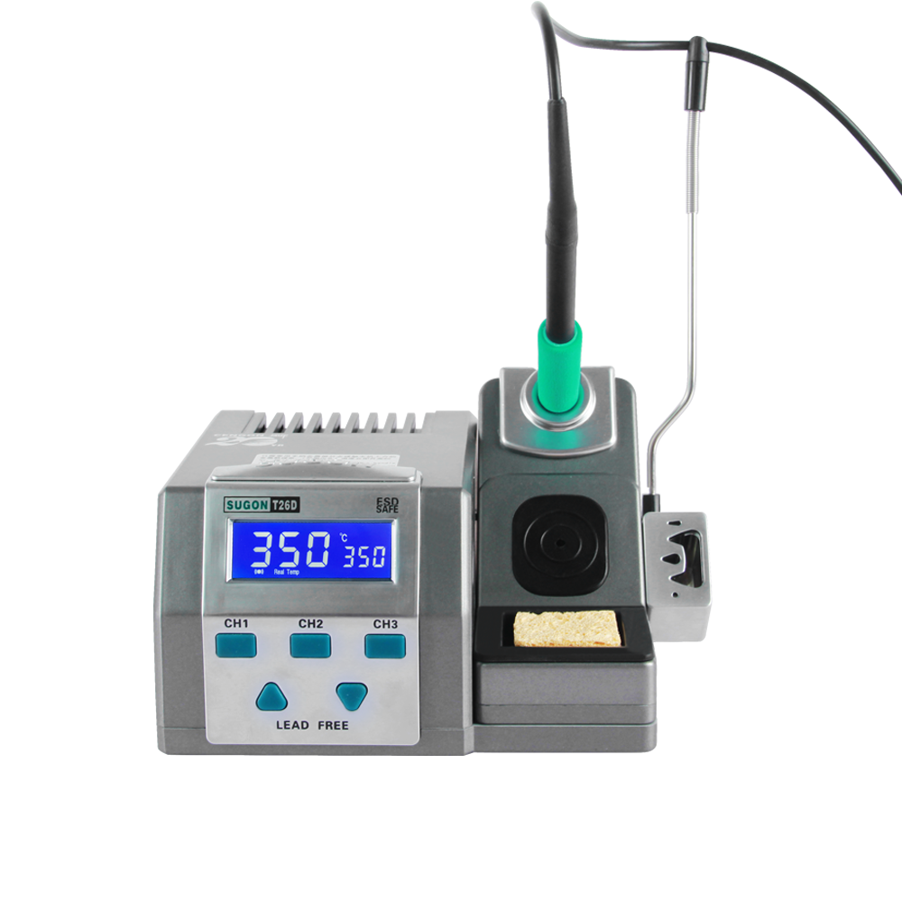 Cheap Factory Price SUGON T26D Temperature Controlled Tweezers Digital Fast Heating Iron Soldering Bga Rework Station